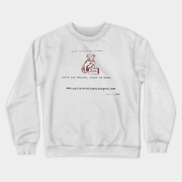 Typed Crewneck Sweatshirt by Agile Veterinary Surgery